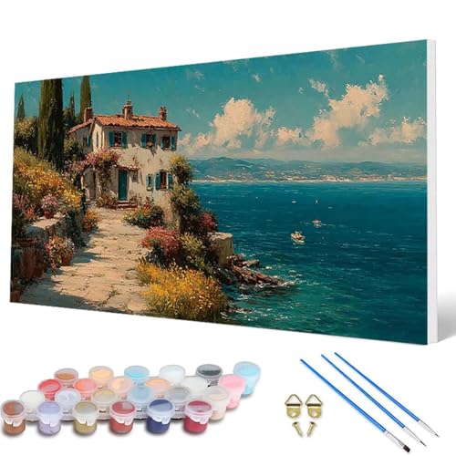 Malen Nach Zahlen Erwachsene, Ozean Malen Nach Zahlen Landschaft Paint by Numbers DIY Bastelset Erwachsene Mit 3 Pinseln und Acrylfarben für Deko Wohnzimmer, Geschenke für Frauen 100X200CM -hcw2507AE Malen Nach Zahlen Erwachsene, Ozean Malen Nach Zahlen Landschaft Paint by Numbers DIY Bastelset Erwachsene Mit 3 Pinseln und Acrylfarben für Deko Wohnzimmer, Geschenke für Frauen 100X200CM -hcw2507AE von HCWBDWOU