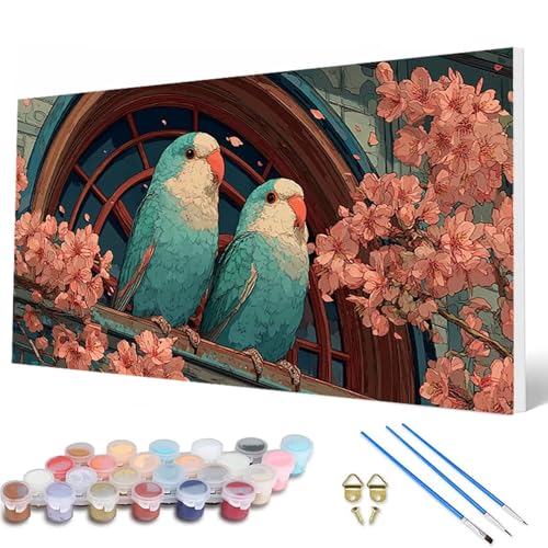 Malen Nach Zahlen Erwachsene, Papagei Malen Nach Zahlen KirschblüTen Paint by Numbers Bastelset Erwachsene Mit Pinseln und Acrylfarben für Deko Wohnzimmer, Geschenke für Frauen 100 x 200 cm -hcw25075J Malen Nach Zahlen Erwachsene, Papagei Malen Nach Zahlen KirschblüTen Paint by Numbers Bastelset Erwachsene Mit Pinseln und Acrylfarben für Deko Wohnzimmer, Geschenke für Frauen 100 x 200 cm -hcw25075J von HCWBDWOU