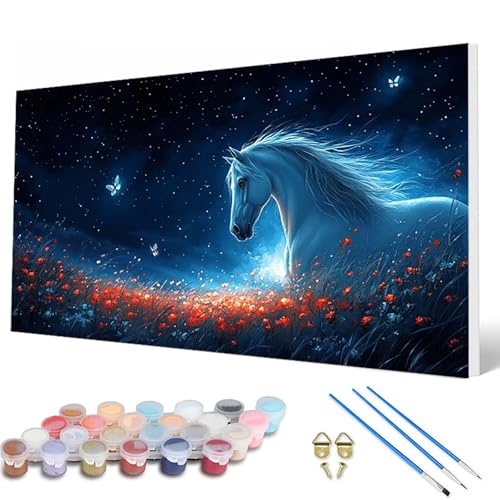 Malen Nach Zahlen Erwachsene, Pferde Malen Nach Zahlen Sternenhimmel Paint by Numbers Bastelset Erwachsene Mit Pinseln und Acrylfarben für Deko Wohnzimmer, Geschenke für Frauen 60X120 CM -hcw250783 Malen Nach Zahlen Erwachsene, Pferde Malen Nach Zahlen Sternenhimmel Paint by Numbers Bastelset Erwachsene Mit Pinseln und Acrylfarben für Deko Wohnzimmer, Geschenke für Frauen 60X120 CM -hcw250783 von HCWBDWOU