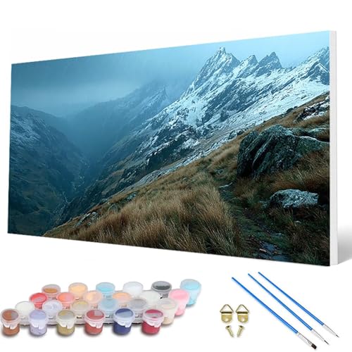 Malen Nach Zahlen Erwachsene, Schneeberg Malen Nach Zahlen Landschaft Paint by Numbers Bastelset Erwachsene Mit Pinseln und Acrylfarben für Deko Wohnzimmer, Geschenke für Frauen 40 x 80 cm -hcw2507OJ Malen Nach Zahlen Erwachsene, Schneeberg Malen Nach Zahlen Landschaft Paint by Numbers Bastelset Erwachsene Mit Pinseln und Acrylfarben für Deko Wohnzimmer, Geschenke für Frauen 40 x 80 cm -hcw2507OJ von HCWBDWOU