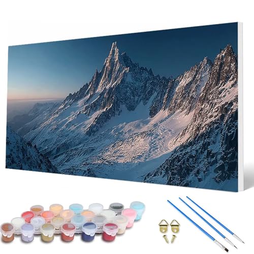Malen Nach Zahlen Erwachsene, Schneeberg Malen Nach Zahlen Landschaft Paint by Numbers Bastelset Erwachsene Mit Pinseln und Acrylfarben für Deko Wohnzimmer, Geschenke für Frauen 60 x 120 cm -hcw25077G Malen Nach Zahlen Erwachsene, Schneeberg Malen Nach Zahlen Landschaft Paint by Numbers Bastelset Erwachsene Mit Pinseln und Acrylfarben für Deko Wohnzimmer, Geschenke für Frauen 60 x 120 cm -hcw25077G von HCWBDWOU