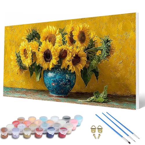 Malen Nach Zahlen Erwachsene, SonnenBlumen Malen Nach Zahlen Blumenn Paint by Numbers Bastelset Erwachsene Mit Pinseln und Acrylfarben für Deko Wohnzimmer, Geschenke für Frauen 100X200CM -hcw2507SZ Malen Nach Zahlen Erwachsene, SonnenBlumen Malen Nach Zahlen Blumenn Paint by Numbers Bastelset Erwachsene Mit Pinseln und Acrylfarben für Deko Wohnzimmer, Geschenke für Frauen 100X200CM -hcw2507SZ von HCWBDWOU