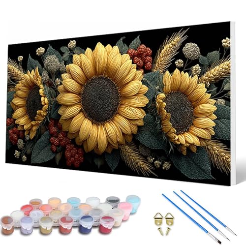 Malen Nach Zahlen Erwachsene, SonnenBlumen Malen Nach Zahlen Blumenn Paint by Numbers DIY Bastelset Erwachsene Mit Pinseln und Acrylfarben für Deko Wohnzimmer, Geschenke für Frauen 40X80 CM -hcw250705 Malen Nach Zahlen Erwachsene, SonnenBlumen Malen Nach Zahlen Blumenn Paint by Numbers DIY Bastelset Erwachsene Mit Pinseln und Acrylfarben für Deko Wohnzimmer, Geschenke für Frauen 40X80 CM -hcw250705 von HCWBDWOU