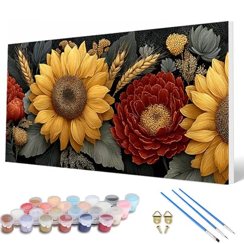 Malen Nach Zahlen Erwachsene, SonnenBlumen Malen Nach Zahlen Blumenn Paint by Numbers DIY Bastelset Erwachsene Mit Pinseln und Acrylfarben für Deko Wohnzimmer, Geschenke für Frauen 80X160CM -hcw250780 Malen Nach Zahlen Erwachsene, SonnenBlumen Malen Nach Zahlen Blumenn Paint by Numbers DIY Bastelset Erwachsene Mit Pinseln und Acrylfarben für Deko Wohnzimmer, Geschenke für Frauen 80X160CM -hcw250780 von HCWBDWOU