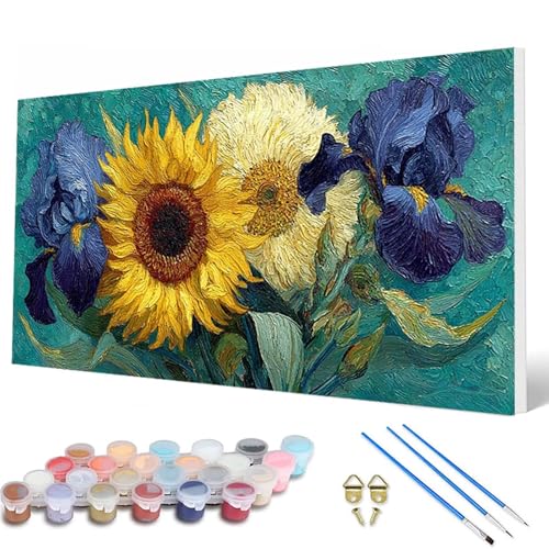 Malen Nach Zahlen Erwachsene, SonnenBlumen Malen Nach Zahlen Van Gogh Paint by Numbers Bastelset Erwachsene Mit Pinseln und Acrylfarben für Deko Wohnzimmer, Geschenke für Frauen 80X160 CM -hcw250791 Malen Nach Zahlen Erwachsene, SonnenBlumen Malen Nach Zahlen Van Gogh Paint by Numbers Bastelset Erwachsene Mit Pinseln und Acrylfarben für Deko Wohnzimmer, Geschenke für Frauen 80X160 CM -hcw250791 von HCWBDWOU