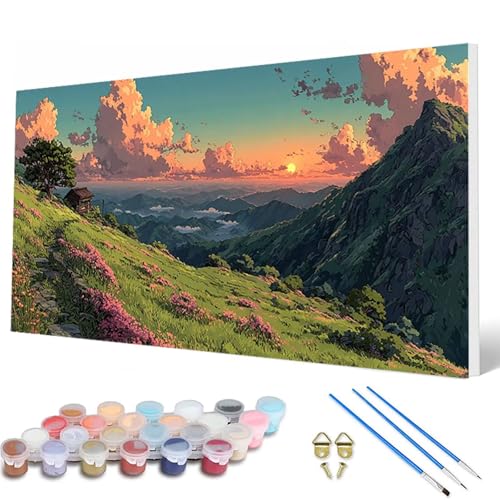Malen Nach Zahlen Erwachsene, Sonnenuntergang Malen Nach Zahlen FrüHling Paint by Numbers Bastelset Erwachsene Mit Pinseln und Acrylfarben für Deko Wohnzimmer, Geschenke 60 x 120 cm -hcw250786EF77 Malen Nach Zahlen Erwachsene, Sonnenuntergang Malen Nach Zahlen FrüHling Paint by Numbers Bastelset Erwachsene Mit Pinseln und Acrylfarben für Deko Wohnzimmer, Geschenke 60 x 120 cm -hcw250786EF77 von HCWBDWOU