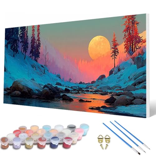 Malen Nach Zahlen Erwachsene, Sonnenuntergang Malen Nach Zahlen Landschaft Paint by Numbers Bastelset Erwachsene Mit Pinseln und Acrylfarben für Deko Wohnzimmer, Geschenke 100X200CM -hcw2507GFD22P Malen Nach Zahlen Erwachsene, Sonnenuntergang Malen Nach Zahlen Landschaft Paint by Numbers Bastelset Erwachsene Mit Pinseln und Acrylfarben für Deko Wohnzimmer, Geschenke 100X200CM -hcw2507GFD22P von HCWBDWOU