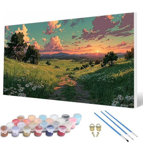 Malen Nach Zahlen Erwachsene, Sonnenuntergang Malen Nach Zahlen Landschaft Paint by Numbers Bastelset Erwachsene Mit Pinseln und Acrylfarben für Deko Wohnzimmer, Geschenke 60X120CM -hcw2507VDG6G9 Malen Nach Zahlen Erwachsene, Sonnenuntergang Malen Nach Zahlen Landschaft Paint by Numbers Bastelset Erwachsene Mit Pinseln und Acrylfarben für Deko Wohnzimmer, Geschenke 60X120CM -hcw2507VDG6G9 von HCWBDWOU