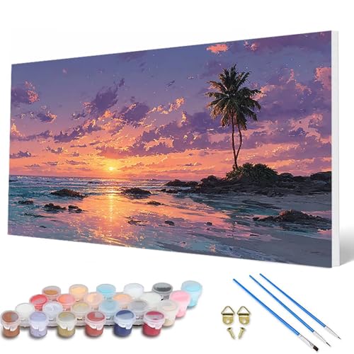 Malen Nach Zahlen Erwachsene, Sonnenuntergang Malen Nach Zahlen Meer Paint by Numbers Bastelset Erwachsene Mit Pinseln und Acrylfarben für Deko Wohnzimmer, Geschenke für Frauen 60 x 120 cm -hcw250793 Malen Nach Zahlen Erwachsene, Sonnenuntergang Malen Nach Zahlen Meer Paint by Numbers Bastelset Erwachsene Mit Pinseln und Acrylfarben für Deko Wohnzimmer, Geschenke für Frauen 60 x 120 cm -hcw250793 von HCWBDWOU