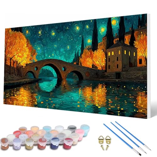 Malen Nach Zahlen Erwachsene, Sternenhimmel Malen Nach Zahlen Landschaft Paint by Numbers Bastelset Erwachsene Mit Pinseln und Acrylfarben für Deko Wohnzimmer, Geschenke 100X200 CM -hcw25076QB6MX Malen Nach Zahlen Erwachsene, Sternenhimmel Malen Nach Zahlen Landschaft Paint by Numbers Bastelset Erwachsene Mit Pinseln und Acrylfarben für Deko Wohnzimmer, Geschenke 100X200 CM -hcw25076QB6MX von HCWBDWOU