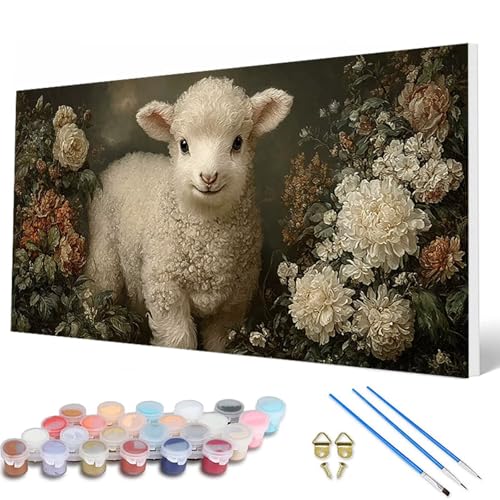 Malen Nach Zahlen Erwachsene, Tiere Malen Nach Zahlen Schaf Paint by Numbers DIY Bastelset Erwachsene Mit 3 Pinseln und Acrylfarben für Deko Wohnzimmer, Geschenke für Frauen 40 x 80 cm -hcw250742 Malen Nach Zahlen Erwachsene, Tiere Malen Nach Zahlen Schaf Paint by Numbers DIY Bastelset Erwachsene Mit 3 Pinseln und Acrylfarben für Deko Wohnzimmer, Geschenke für Frauen 40 x 80 cm -hcw250742 von HCWBDWOU