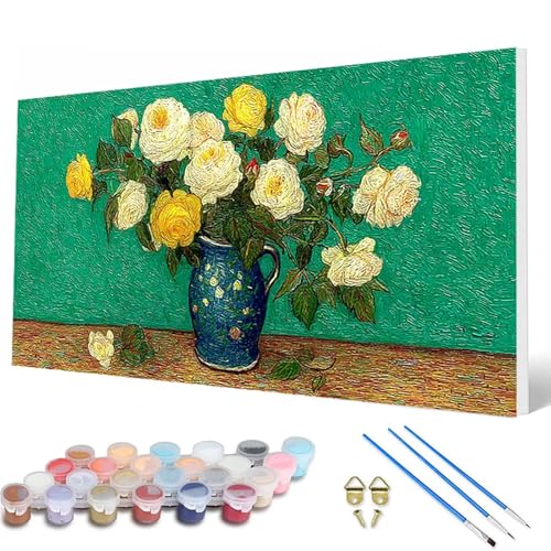 Malen Nach Zahlen Erwachsene, Vase Malen Nach Zahlen Landschaft Paint by Numbers DIY Bastelset Erwachsene Mit 3 Pinseln und Acrylfarben für Deko Wohnzimmer, Geschenke für Frauen 60 x 120 cm -hcw2507J1 Malen Nach Zahlen Erwachsene, Vase Malen Nach Zahlen Landschaft Paint by Numbers DIY Bastelset Erwachsene Mit 3 Pinseln und Acrylfarben für Deko Wohnzimmer, Geschenke für Frauen 60 x 120 cm -hcw2507J1 von HCWBDWOU