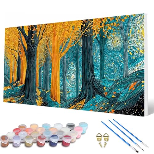 Malen Nach Zahlen Erwachsene, Wald Malen Nach Zahlen Landschaft Paint by Numbers DIY Bastelset Erwachsene Mit 3 Pinseln und Acrylfarben für Deko Wohnzimmer, Geschenke für Frauen 60 x 120 cm -hcw2507V4 Malen Nach Zahlen Erwachsene, Wald Malen Nach Zahlen Landschaft Paint by Numbers DIY Bastelset Erwachsene Mit 3 Pinseln und Acrylfarben für Deko Wohnzimmer, Geschenke für Frauen 60 x 120 cm -hcw2507V4 von HCWBDWOU