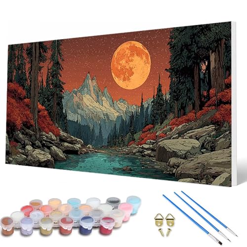 Malen Nach Zahlen Erwachsene, Wald Malen Nach Zahlen Schneeberg Paint by Numbers DIY Bastelset Erwachsene Mit 3 Pinseln und Acrylfarben für Deko Wohnzimmer, Geschenke für Frauen 60X120CM -hcw2507K7 Malen Nach Zahlen Erwachsene, Wald Malen Nach Zahlen Schneeberg Paint by Numbers DIY Bastelset Erwachsene Mit 3 Pinseln und Acrylfarben für Deko Wohnzimmer, Geschenke für Frauen 60X120CM -hcw2507K7 von HCWBDWOU