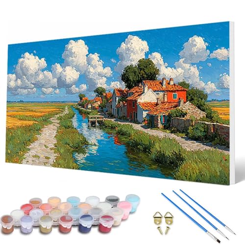 Malen Nach Zahlen Erwachsene, Weizenfeld Malen Nach Zahlen Landschaft Paint by Numbers Bastelset Erwachsene Mit Pinseln und Acrylfarben für Deko Wohnzimmer, Geschenke für Frauen 40 x 80 cm -hcw2507E9 Malen Nach Zahlen Erwachsene, Weizenfeld Malen Nach Zahlen Landschaft Paint by Numbers Bastelset Erwachsene Mit Pinseln und Acrylfarben für Deko Wohnzimmer, Geschenke für Frauen 40 x 80 cm -hcw2507E9 von HCWBDWOU