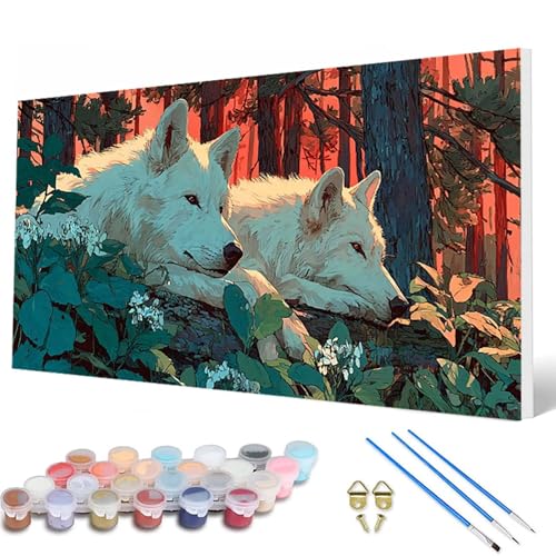 Malen Nach Zahlen Erwachsene, Wolf Malen Nach Zahlen Natur Paint by Numbers DIY Bastelset Erwachsene Mit 3 Pinseln und Acrylfarben für Deko Wohnzimmer, Geschenke für Frauen 100X200 CM -hcw25072N Malen Nach Zahlen Erwachsene, Wolf Malen Nach Zahlen Natur Paint by Numbers DIY Bastelset Erwachsene Mit 3 Pinseln und Acrylfarben für Deko Wohnzimmer, Geschenke für Frauen 100X200 CM -hcw25072N von HCWBDWOU