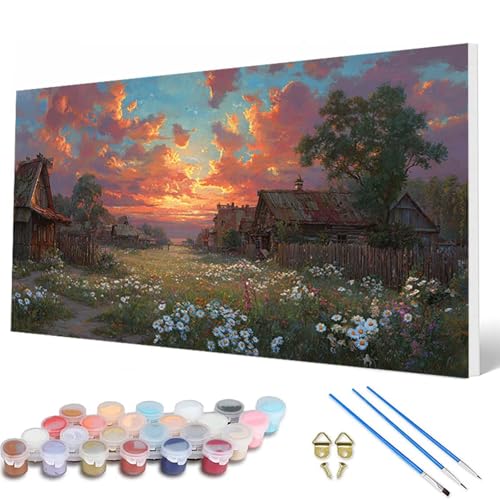 Malen Nach Zahlen Erwachsene, Wolken Malen Nach Zahlen Landschaft Paint by Numbers DIY Bastelset Erwachsene Mit 3 Pinseln und Acrylfarben für Deko Wohnzimmer, Geschenke für Frauen 100X200CM -hcw250700 Malen Nach Zahlen Erwachsene, Wolken Malen Nach Zahlen Landschaft Paint by Numbers DIY Bastelset Erwachsene Mit 3 Pinseln und Acrylfarben für Deko Wohnzimmer, Geschenke für Frauen 100X200CM -hcw250700 von HCWBDWOU