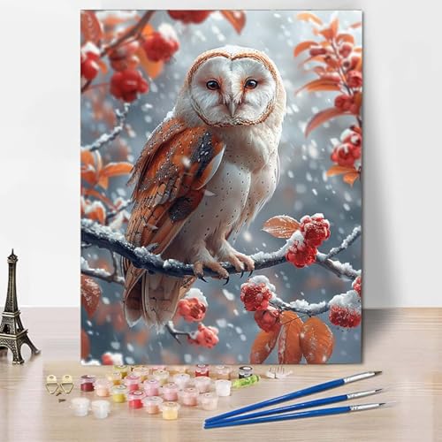 Malen Nach Zahlen Eule Malen Nach Zahlen Erwachsene Winter Painting by Numbers Adult Basteln Erwachsene, Mit 3 Pinseln und Acrylfarbe für Deko Wohnzimmer, Geschenke für Frauen 70 X 95 CM -CW250401 Malen Nach Zahlen Eule Malen Nach Zahlen Erwachsene Winter Painting by Numbers Adult Basteln Erwachsene, Mit 3 Pinseln und Acrylfarbe für Deko Wohnzimmer, Geschenke für Frauen 70 X 95 CM -CW250401 von HCWBDWOU