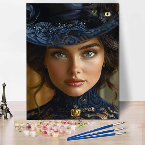 Malen Nach Zahlen Frau Malen Nach Zahlen Erwachsene Katze Painting by Numbers Adult Basteln Erwachsene, Mit 3 Pinseln und Acrylfarbe für Deko Wohnzimmer, Geschenke für Frauen 40 x 60 cm -CW2504Q8 Malen Nach Zahlen Frau Malen Nach Zahlen Erwachsene Katze Painting by Numbers Adult Basteln Erwachsene, Mit 3 Pinseln und Acrylfarbe für Deko Wohnzimmer, Geschenke für Frauen 40 x 60 cm -CW2504Q8 von HCWBDWOU