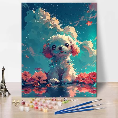 Malen Nach Zahlen Hund Malen Nach Zahlen Erwachsene Wolken Painting by Numbers Adult Basteln Erwachsene, Mit 3 Pinseln und Acrylfarbe für Deko Wohnzimmer, Geschenke für Frauen 70 X 95 CM -CW2504K3 Malen Nach Zahlen Hund Malen Nach Zahlen Erwachsene Wolken Painting by Numbers Adult Basteln Erwachsene, Mit 3 Pinseln und Acrylfarbe für Deko Wohnzimmer, Geschenke für Frauen 70 X 95 CM -CW2504K3 von HCWBDWOU