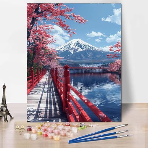 Malen Nach Zahlen Japan Malen Nach Zahlen Erwachsene Vulkan Fuji Painting by Numbers Adult Basteln Erwachsene, Mit 3 Pinseln und Acrylfarbe für Deko Wohnzimmer, Geschenke 70 X 95 CM -CW25042MFVI Malen Nach Zahlen Japan Malen Nach Zahlen Erwachsene Vulkan Fuji Painting by Numbers Adult Basteln Erwachsene, Mit 3 Pinseln und Acrylfarbe für Deko Wohnzimmer, Geschenke 70 X 95 CM -CW25042MFVI von HCWBDWOU