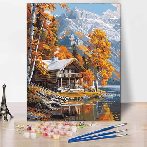 Malen Nach Zahlen Landschaft Malen Nach Zahlen Erwachsene Herbst Painting by Numbers Adult Basteln Erwachsene, Mit 3 Pinseln und Acrylfarbe für Deko Wohnzimmer, Geschenke 50 X 65 CM -CW2504SJW0A Malen Nach Zahlen Landschaft Malen Nach Zahlen Erwachsene Herbst Painting by Numbers Adult Basteln Erwachsene, Mit 3 Pinseln und Acrylfarbe für Deko Wohnzimmer, Geschenke 50 X 65 CM -CW2504SJW0A von HCWBDWOU