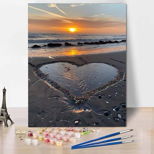 Malen Nach Zahlen Ozean Malen Nach Zahlen Erwachsene Liebe Painting by Numbers Adult Basteln Erwachsene, Mit 3 Pinseln und Acrylfarbe für Deko Wohnzimmer, Geschenke für Frauen 50 X 65 CM -CW2504LN Malen Nach Zahlen Ozean Malen Nach Zahlen Erwachsene Liebe Painting by Numbers Adult Basteln Erwachsene, Mit 3 Pinseln und Acrylfarbe für Deko Wohnzimmer, Geschenke für Frauen 50 X 65 CM -CW2504LN von HCWBDWOU