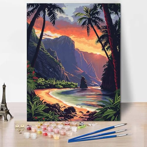 Malen Nach Zahlen Ozean Malen Nach Zahlen Erwachsene Sonnenuntergang Painting by Numbers Adult Basteln Erwachsene, Mit 3 Pinseln und Acrylfarbe für Deko Wohnzimmer, Geschenke 70 X 95 CM -CW2504YH Malen Nach Zahlen Ozean Malen Nach Zahlen Erwachsene Sonnenuntergang Painting by Numbers Adult Basteln Erwachsene, Mit 3 Pinseln und Acrylfarbe für Deko Wohnzimmer, Geschenke 70 X 95 CM -CW2504YH von HCWBDWOU