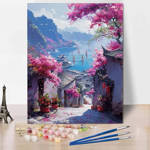 Malen Nach Zahlen Stadt Malen Nach Zahlen Erwachsene Landschaft Painting by Numbers Adult Basteln Erwachsene, Mit 3 Pinseln und Acrylfarbe für Deko Wohnzimmer, Geschenke 50 X 65 CM -CW2504W2775 Malen Nach Zahlen Stadt Malen Nach Zahlen Erwachsene Landschaft Painting by Numbers Adult Basteln Erwachsene, Mit 3 Pinseln und Acrylfarbe für Deko Wohnzimmer, Geschenke 50 X 65 CM -CW2504W2775 von HCWBDWOU