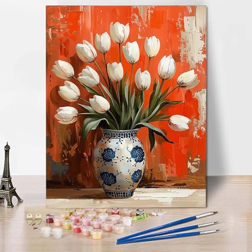 Malen Nach Zahlen Tulpe Malen Nach Zahlen Erwachsene Blumen Painting by Numbers Adult Basteln Erwachsene, Mit 3 Pinseln und Acrylfarbe für Deko Wohnzimmer, Geschenke für Frauen 100 x 135 cm -CW250438 Malen Nach Zahlen Tulpe Malen Nach Zahlen Erwachsene Blumen Painting by Numbers Adult Basteln Erwachsene, Mit 3 Pinseln und Acrylfarbe für Deko Wohnzimmer, Geschenke für Frauen 100 x 135 cm -CW250438 von HCWBDWOU