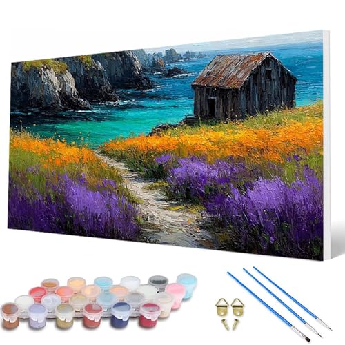 Meer Malen Nach Zahlen Erwachsene, Malen Nach Zahlen Kabine Paint by Numbers Adult Muster Basteln Erwachsene Anfänger für Zimmer Deko Wohnzimmer, Wanddeko, Geschenke für Frauen 100 x 300 cm -hcw2507ZR Meer Malen Nach Zahlen Erwachsene, Malen Nach Zahlen Kabine Paint by Numbers Adult Muster Basteln Erwachsene Anfänger für Zimmer Deko Wohnzimmer, Wanddeko, Geschenke für Frauen 100 x 300 cm -hcw2507ZR von HCWBDWOU