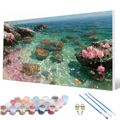 Meer Malen Nach Zahlen Erwachsene, Malen Nach Zahlen Landschaft Paint by Numbers Adult Muster Basteln Erwachsene Anfänger für Deko Wohnzimmer, Wanddeko, Geschenke für Frauen 30 x 60 cm -hcw250797 Meer Malen Nach Zahlen Erwachsene, Malen Nach Zahlen Landschaft Paint by Numbers Adult Muster Basteln Erwachsene Anfänger für Deko Wohnzimmer, Wanddeko, Geschenke für Frauen 30 x 60 cm -hcw250797 von HCWBDWOU