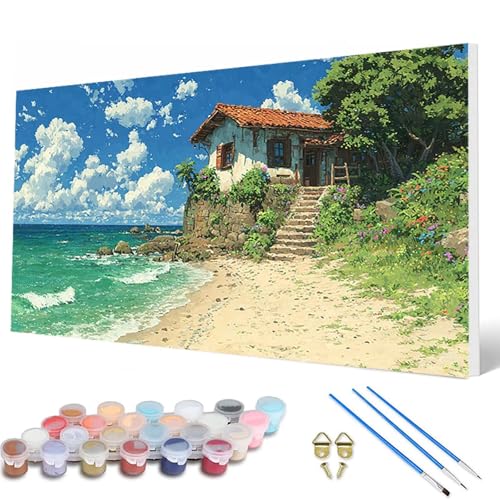 Meer Malen Nach Zahlen Erwachsene, Malen Nach Zahlen Landschaft Paint by Numbers Adult Muster Basteln Erwachsene Anfänger für Zimmer Deko Wohnzimmer, Wanddeko, Geschenke für Frauen 50X100CM -hcw250715 Meer Malen Nach Zahlen Erwachsene, Malen Nach Zahlen Landschaft Paint by Numbers Adult Muster Basteln Erwachsene Anfänger für Zimmer Deko Wohnzimmer, Wanddeko, Geschenke für Frauen 50X100CM -hcw250715 von HCWBDWOU