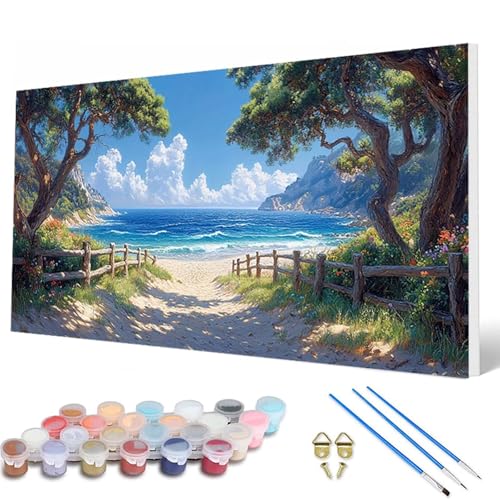 Meer Malen Nach Zahlen Erwachsene, Malen Nach Zahlen Landschaft Paint by Numbers Adult Muster Basteln Erwachsene Anfänger für Zimmer Deko Wohnzimmer, Wanddeko, Geschenke für Frauen 90X180CM -hcw2507R0 Meer Malen Nach Zahlen Erwachsene, Malen Nach Zahlen Landschaft Paint by Numbers Adult Muster Basteln Erwachsene Anfänger für Zimmer Deko Wohnzimmer, Wanddeko, Geschenke für Frauen 90X180CM -hcw2507R0 von HCWBDWOU