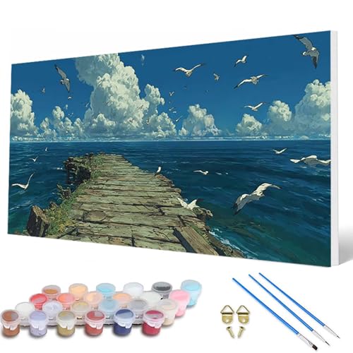 MöWe Malen Nach Zahlen Erwachsene, Malen Nach Zahlen Landschaft Paint by Numbers Adult Muster Basteln Erwachsene Anfänger für Deko Wohnzimmer, Wanddeko, Geschenke für Frauen 70 x 140 cm -hcw2507DF MöWe Malen Nach Zahlen Erwachsene, Malen Nach Zahlen Landschaft Paint by Numbers Adult Muster Basteln Erwachsene Anfänger für Deko Wohnzimmer, Wanddeko, Geschenke für Frauen 70 x 140 cm -hcw2507DF von HCWBDWOU