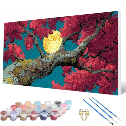Mond Malen Nach Zahlen Erwachsene, Malen Nach Zahlen Baum Paint by Numbers Adult Muster Basteln Erwachsene Anfänger für Zimmer Deko Wohnzimmer, Wanddeko, Geschenke für Frauen 100X300CM -hcw250752 Mond Malen Nach Zahlen Erwachsene, Malen Nach Zahlen Baum Paint by Numbers Adult Muster Basteln Erwachsene Anfänger für Zimmer Deko Wohnzimmer, Wanddeko, Geschenke für Frauen 100X300CM -hcw250752 von HCWBDWOU