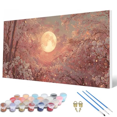 Mond Malen Nach Zahlen Erwachsene, Malen Nach Zahlen KirschblüTen Paint by Numbers Adult Muster Basteln Erwachsene Anfänger für Deko Wohnzimmer, Wanddeko, Geschenke für Frauen 100X300CM -hcw250731 Mond Malen Nach Zahlen Erwachsene, Malen Nach Zahlen KirschblüTen Paint by Numbers Adult Muster Basteln Erwachsene Anfänger für Deko Wohnzimmer, Wanddeko, Geschenke für Frauen 100X300CM -hcw250731 von HCWBDWOU