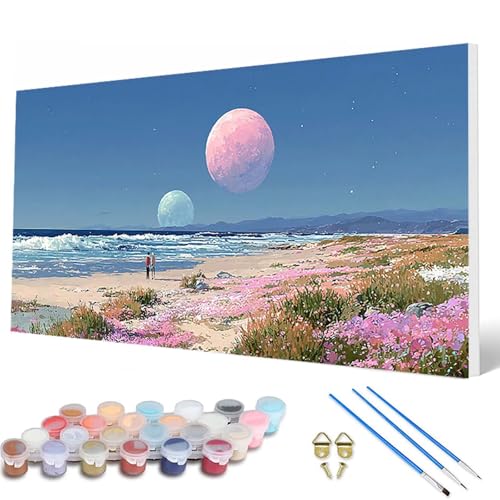 Mond Malen Nach Zahlen Erwachsene, Malen Nach Zahlen Meer Paint by Numbers Adult Muster Basteln Erwachsene Anfänger für Zimmer Deko Wohnzimmer, Wanddeko, Geschenke für Frauen 70X140 CM -hcw250775 Mond Malen Nach Zahlen Erwachsene, Malen Nach Zahlen Meer Paint by Numbers Adult Muster Basteln Erwachsene Anfänger für Zimmer Deko Wohnzimmer, Wanddeko, Geschenke für Frauen 70X140 CM -hcw250775 von HCWBDWOU