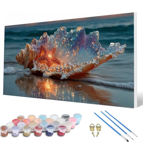 Muschel Malen Nach Zahlen Erwachsene, Malen Nach Zahlen Meer Paint by Numbers Adult Muster Basteln Erwachsene Anfänger für Zimmer Deko Wohnzimmer, Wanddeko, Geschenke für Frauen 70X140CM -hcw250783 Muschel Malen Nach Zahlen Erwachsene, Malen Nach Zahlen Meer Paint by Numbers Adult Muster Basteln Erwachsene Anfänger für Zimmer Deko Wohnzimmer, Wanddeko, Geschenke für Frauen 70X140CM -hcw250783 von HCWBDWOU