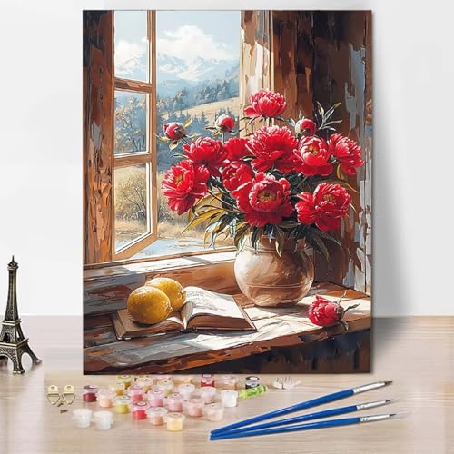 Paint by Numbers Blume Malen Nach Zahlen Landschaft Malen Nach Zahlen Anfänger DIY Handgemalt Ölgemälde Leinwand Kits mit 3 Pinseln und Acrylfarbe für Wanddeko, Geschenk 70 x 95 cm -CW2504RHQ06 Paint by Numbers Blume Malen Nach Zahlen Landschaft Malen Nach Zahlen Anfänger DIY Handgemalt Ölgemälde Leinwand Kits mit 3 Pinseln und Acrylfarbe für Wanddeko, Geschenk 70 x 95 cm -CW2504RHQ06 von HCWBDWOU