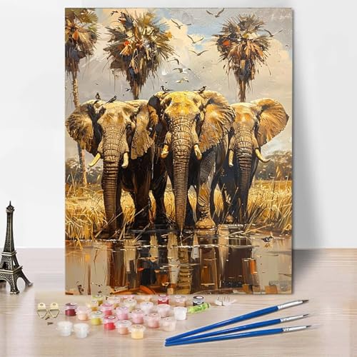 Paint by Numbers Elefant Malen Nach Zahlen Vogel Malen Nach Zahlen Anfänger DIY Handgemalt Ölgemälde Leinwand Kits mit 3 Pinseln und Acrylfarbe für Wanddeko, Geschenk für Frauen 100 X 135 CM -CW25048K Paint by Numbers Elefant Malen Nach Zahlen Vogel Malen Nach Zahlen Anfänger DIY Handgemalt Ölgemälde Leinwand Kits mit 3 Pinseln und Acrylfarbe für Wanddeko, Geschenk für Frauen 100 X 135 CM -CW25048K von HCWBDWOU
