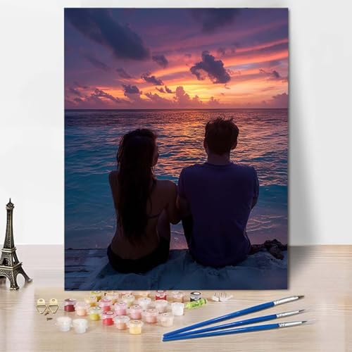 Paint by Numbers Ozean Malen Nach Zahlen Liebe Malen Nach Zahlen Anfänger DIY Handgemalt Ölgemälde Leinwand Kits mit 3 Pinseln und Acrylfarbe für Wanddeko, Geschenk für Frauen 70 x 95 cm -CW2504DI Paint by Numbers Ozean Malen Nach Zahlen Liebe Malen Nach Zahlen Anfänger DIY Handgemalt Ölgemälde Leinwand Kits mit 3 Pinseln und Acrylfarbe für Wanddeko, Geschenk für Frauen 70 x 95 cm -CW2504DI von HCWBDWOU