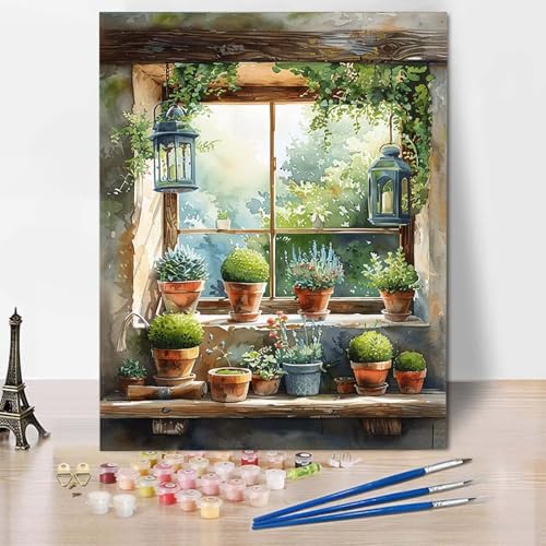 Paint by Numbers Topfpflanzen Malen Nach Zahlen Anlage Malen Nach Zahlen Anfänger DIY Handgemalt Ölgemälde Leinwand Kits mit 3 Pinseln und Acrylfarbe für Wanddeko, Geschenk 100 X 135 CM -CW2504VU Paint by Numbers Topfpflanzen Malen Nach Zahlen Anlage Malen Nach Zahlen Anfänger DIY Handgemalt Ölgemälde Leinwand Kits mit 3 Pinseln und Acrylfarbe für Wanddeko, Geschenk 100 X 135 CM -CW2504VU von HCWBDWOU