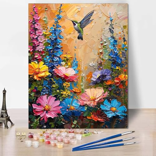 Paint by Numbers Vogel Malen Nach Zahlen Blume Malen Nach Zahlen Anfänger DIY Handgemalt Ölgemälde Leinwand Kits mit 3 Pinseln und Acrylfarbe für Wanddeko, Geschenk für Frauen 100 X 135 CM -CW25042F Paint by Numbers Vogel Malen Nach Zahlen Blume Malen Nach Zahlen Anfänger DIY Handgemalt Ölgemälde Leinwand Kits mit 3 Pinseln und Acrylfarbe für Wanddeko, Geschenk für Frauen 100 X 135 CM -CW25042F von HCWBDWOU