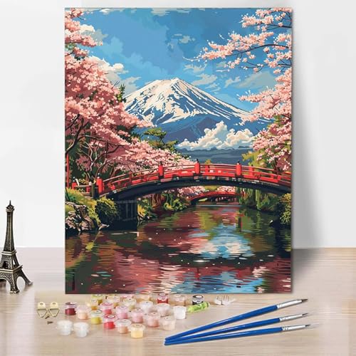 Paint by Numbers Vulkan Fuji Malen Nach Zahlen Japan Malen Nach Zahlen Anfänger DIY Handgemalt Ölgemälde Leinwand Kits mit 3 Pinseln und Acrylfarbe für Wanddeko, Geschenk 100 X 135 CM -CW2504Y8 Paint by Numbers Vulkan Fuji Malen Nach Zahlen Japan Malen Nach Zahlen Anfänger DIY Handgemalt Ölgemälde Leinwand Kits mit 3 Pinseln und Acrylfarbe für Wanddeko, Geschenk 100 X 135 CM -CW2504Y8 von HCWBDWOU