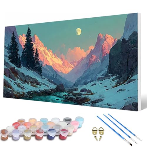 Schneeberg Malen Nach Zahlen Erwachsene, Malen Nach Zahlen Landschaft Paint by Numbers Adult Muster Basteln Erwachsene Anfänger für Deko Wohnzimmer, Wanddeko, Geschenke für Frauen 70X140 CM -hcw2507U7 Schneeberg Malen Nach Zahlen Erwachsene, Malen Nach Zahlen Landschaft Paint by Numbers Adult Muster Basteln Erwachsene Anfänger für Deko Wohnzimmer, Wanddeko, Geschenke für Frauen 70X140 CM -hcw2507U7 von HCWBDWOU