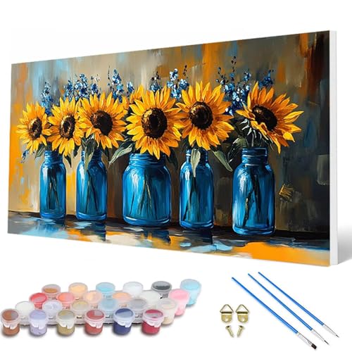 SonnenBlumen Malen Nach Zahlen Erwachsene, Malen Nach Zahlen Blumenn Paint by Numbers Adult Muster Basteln Erwachsene Anfänger für Deko Wohnzimmer, Geschenke für Frauen 50 x 100 cm -hcw2507DCNVB3 SonnenBlumen Malen Nach Zahlen Erwachsene, Malen Nach Zahlen Blumenn Paint by Numbers Adult Muster Basteln Erwachsene Anfänger für Deko Wohnzimmer, Geschenke für Frauen 50 x 100 cm -hcw2507DCNVB3 von HCWBDWOU