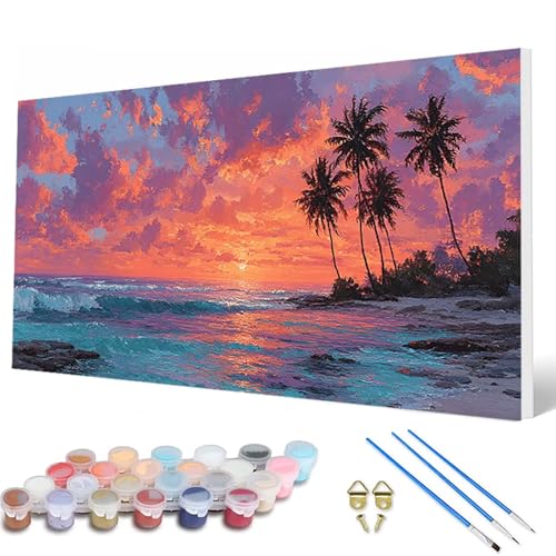 Sonnenuntergang Malen Nach Zahlen Erwachsene, Malen Nach Zahlen Landschaft Paint by Numbers Adult Muster Basteln Erwachsene Anfänger für Deko Wohnzimmer, Geschenke für Frauen 70 x 140 cm -hcw2507PF Sonnenuntergang Malen Nach Zahlen Erwachsene, Malen Nach Zahlen Landschaft Paint by Numbers Adult Muster Basteln Erwachsene Anfänger für Deko Wohnzimmer, Geschenke für Frauen 70 x 140 cm -hcw2507PF von HCWBDWOU