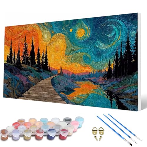 Sternenhimmel Malen Nach Zahlen Erwachsene, Malen Nach Zahlen Landschaft Paint by Numbers Adult Muster Basteln Erwachsene Anfänger für Deko Wohnzimmer, Geschenke für Frauen 50X100 CM -hcw25077XB3G8 Sternenhimmel Malen Nach Zahlen Erwachsene, Malen Nach Zahlen Landschaft Paint by Numbers Adult Muster Basteln Erwachsene Anfänger für Deko Wohnzimmer, Geschenke für Frauen 50X100 CM -hcw25077XB3G8 von HCWBDWOU