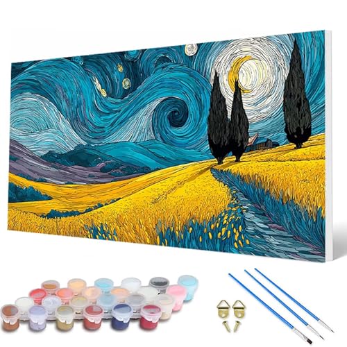Sternenhimmel Malen Nach Zahlen Erwachsene, Malen Nach Zahlen Weizenfeld Paint by Numbers Adult Muster Basteln Erwachsene Anfänger für Deko Wohnzimmer, Geschenke für Frauen 50X100CM -hcw2507N789J3 Sternenhimmel Malen Nach Zahlen Erwachsene, Malen Nach Zahlen Weizenfeld Paint by Numbers Adult Muster Basteln Erwachsene Anfänger für Deko Wohnzimmer, Geschenke für Frauen 50X100CM -hcw2507N789J3 von HCWBDWOU